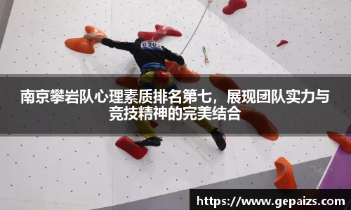 南京攀岩队心理素质排名第七，展现团队实力与竞技精神的完美结合